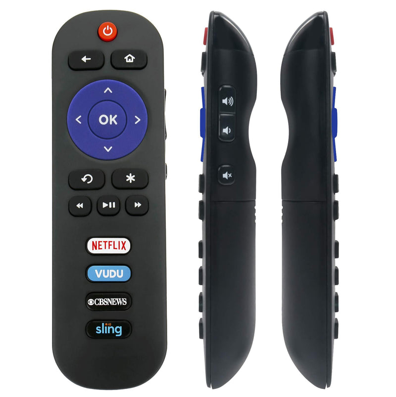 New RC280 Remote Control Compatible with TCL ROKU Smart TV 43S423 50S423 55S423 65S423 75S423 55S401 65S401 50S421 55S421 65S421 43S403 49S403 with 4 Short App Keys Netflix Vudu CBSNEWS Sling - LeoForward Australia