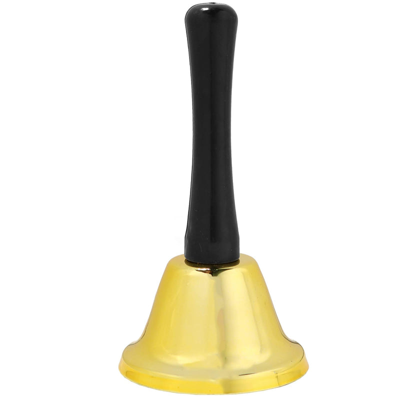  [AUSTRALIA] - Skeleteen Gold Ringing Hand Bell - Loud Metal Handheld Ring Tea Bell for Calling Attention and Assistance