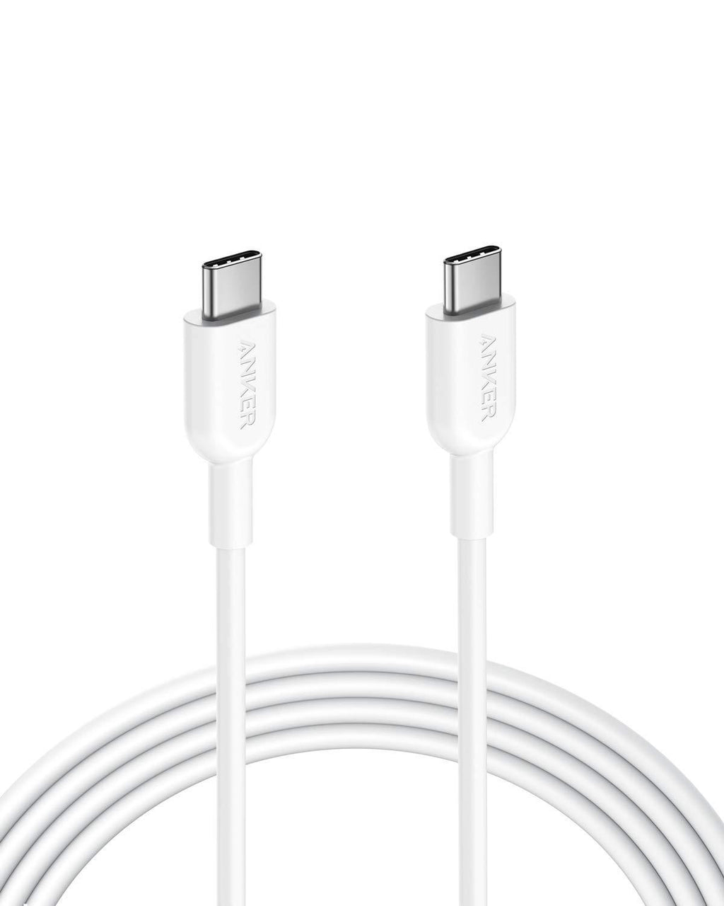 Anker USB C to USB C Cable, Powerline II USB-C to USB-C 2.0 Cord (6ft) USB-IF Certified, Power Delivery PD Charging for MacBook, Matebook, iPad Pro 2020, Chromebook, Switch, and More(White) 6ft white - LeoForward Australia