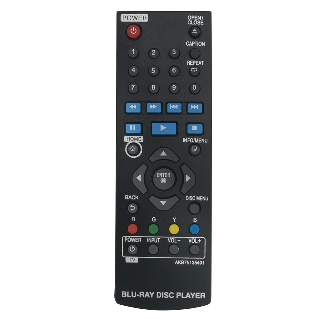 AKB75135401 Replacement Remote Control Applicable for LG UBK80 UP870 UP875 BPM35 BP175 Ultra HD Blu-ray Disc Player - LeoForward Australia