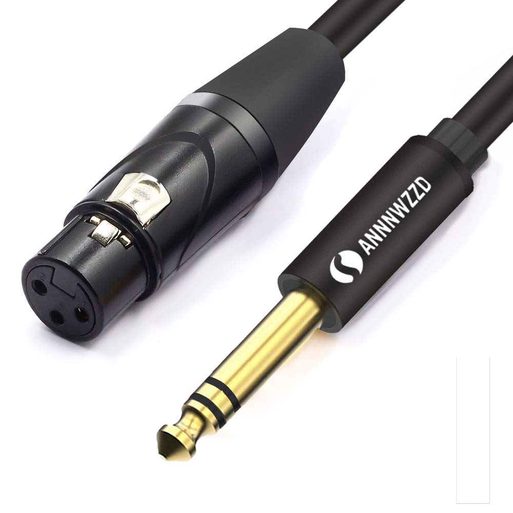  [AUSTRALIA] - ANNNWZZD 6.35mm (1/4 Inch) TRS to XLR Female Cable,TRS Stereo Jack Balanced Microphone Cable(3m) 10ft/3m
