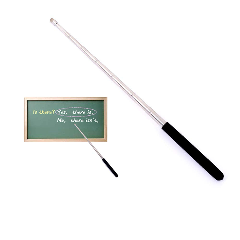  [AUSTRALIA] - Telescopic Teacher Pointer, Teaching Pointer, Expandable whiteboard Pointer, with capacitive Screen Handwriting Function, Teacher Coach Presenter Pointer, Extended to 39 inches (Black) Black