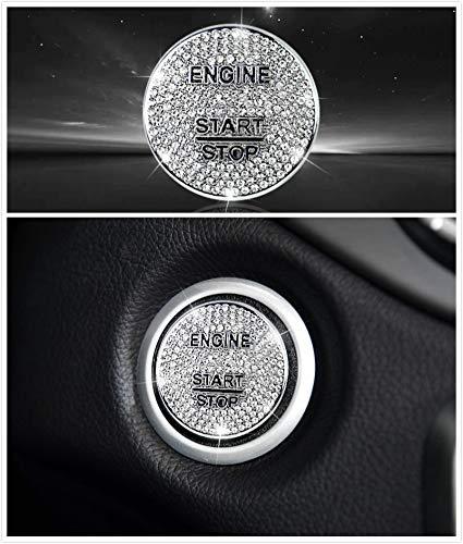 Sparkoo MB-ECS Ice Out Crystal Ignition Bling Engine Start Button Cover Emblem FOR Mercedes Benz A/B/C/CLS/E/CLA/S/GLE/GLC - LeoForward Australia