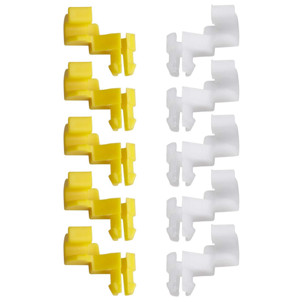 HERCOO Tailgate Handle Door Lock Rod Clips Left Right Driver Passenger Side Yellow White 5mm Rod Size for 69293-12030 69293-12040 Compatible with Tundra Camry Celica Corolla Echo Highlander - LeoForward Australia