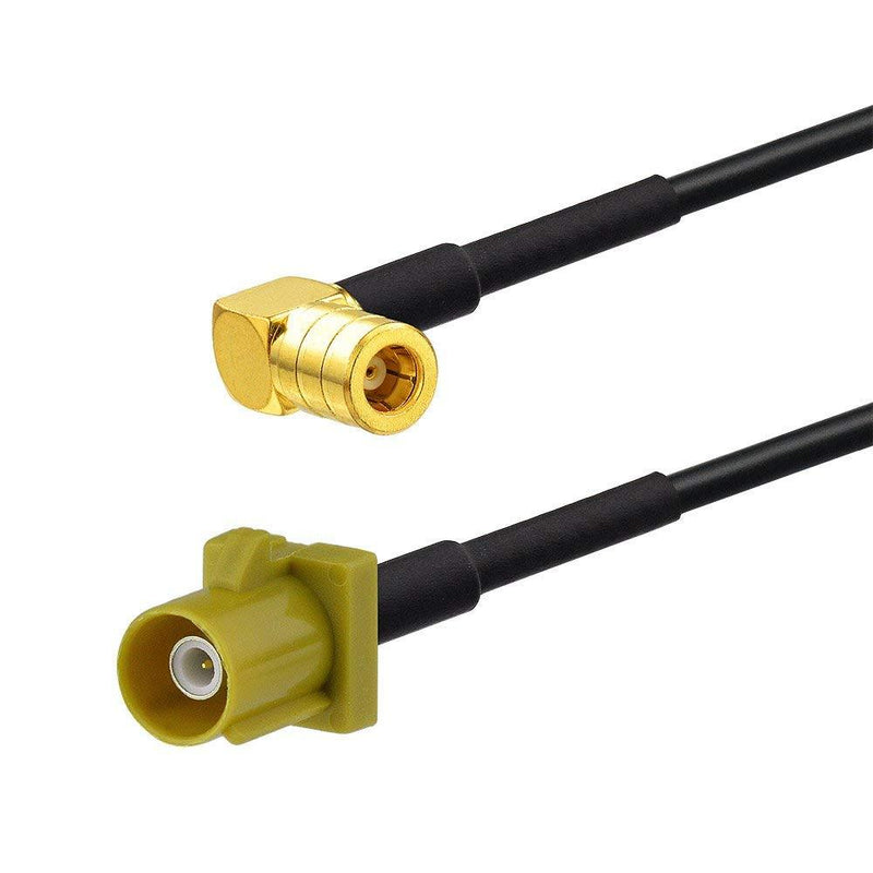 Eightwood Satellite Radio Antenna Cable 3 feet Fakra Curry Male to SMB Female Right Angle Compatible with Sirius XM Car Vehicle Radio Stereo Receiver Tuner - LeoForward Australia