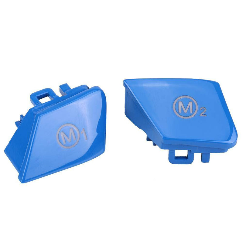  [AUSTRALIA] - Car Steering Wheel M1 M2 Mode Switch Button 1 Pair for M3 M4 F80 F82 F83 (Blue) Blue