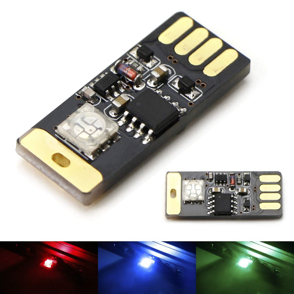  [AUSTRALIA] - iJDMTOY (1 Touch Control RGB Multi-Color USB Plug-in Miniature/Nano LED Car Interior Ambient Accent Lighting Kit