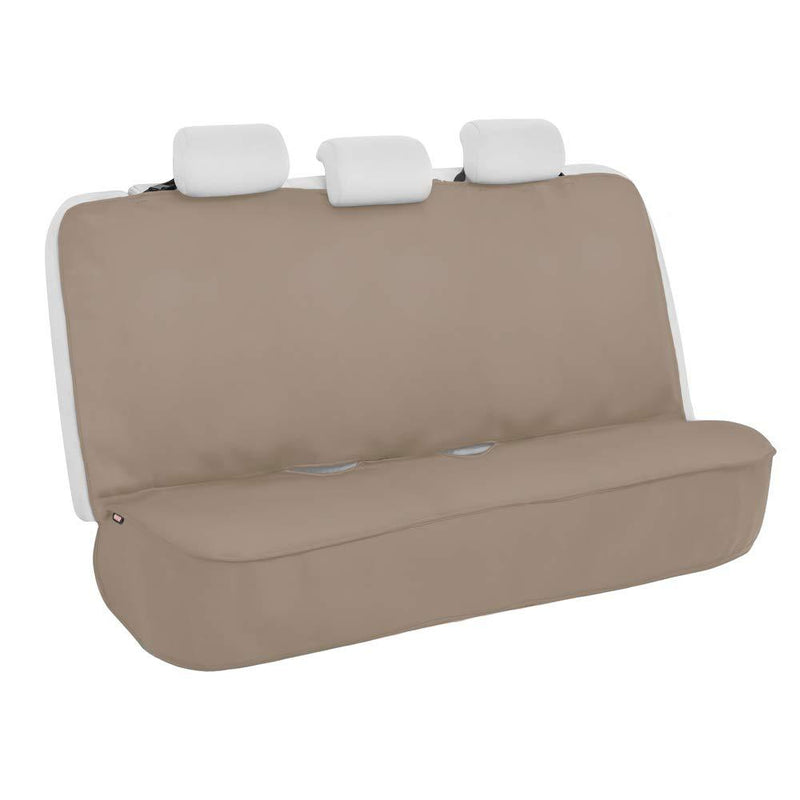  [AUSTRALIA] - BDK BDSC-278 AllProtect Waterproof Neoprene Rear Bench Seat Cover for Car SUV Truck - Quick Install - Heavy Duty Universal Fit - for Work, Utility, Kids, Pets & Vehicle Protection (Solid Beige) Creamy Beige
