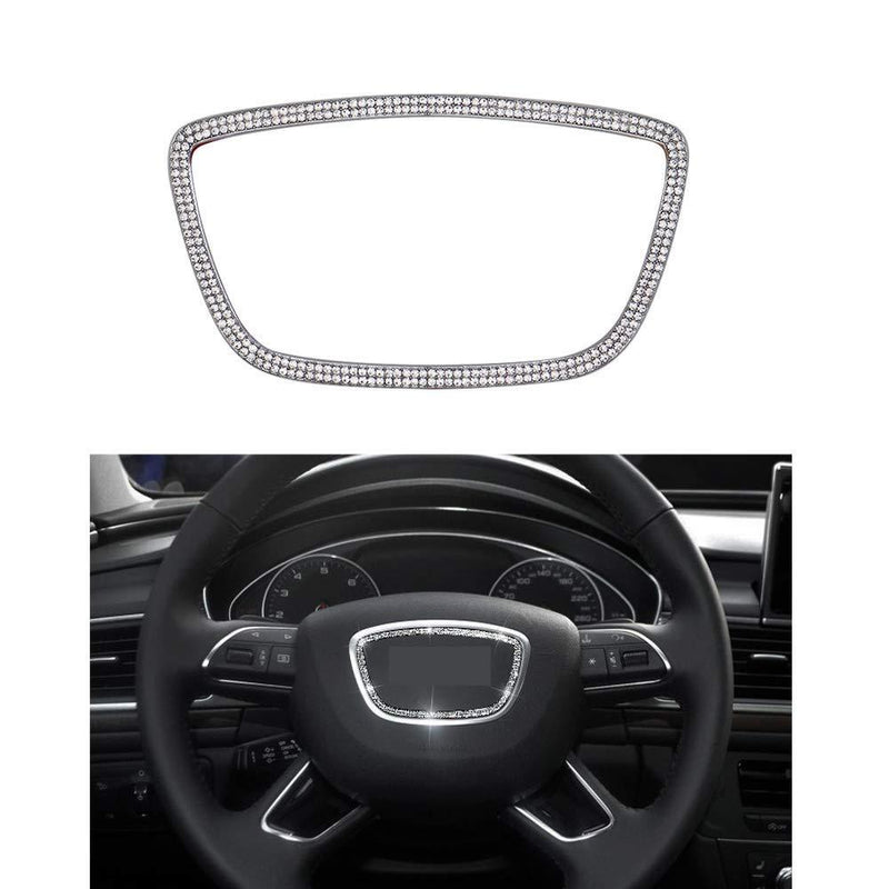  [AUSTRALIA] - Senauto Bling Steering Wheel Center Cover Trim Decoration Fit for Audi A3 A4L A6L Q3 Q5 Q7