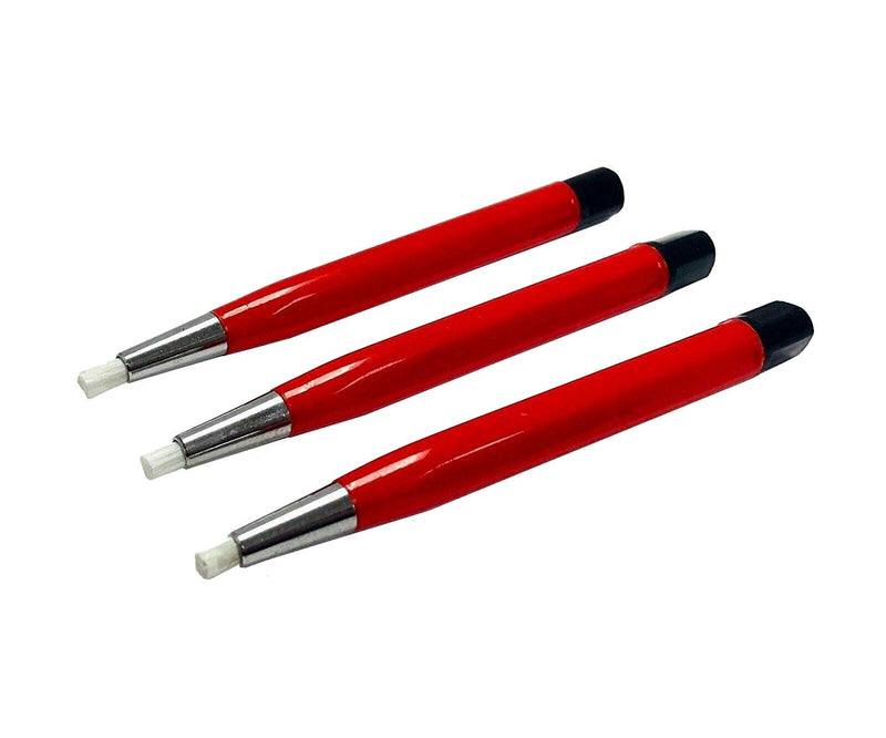  [AUSTRALIA] - Fiberglass Scratch Brush Pen - 3 Pack - Jewelry, Watch, Coin Cleaning, Electronic applications, Removing rust and corrosion