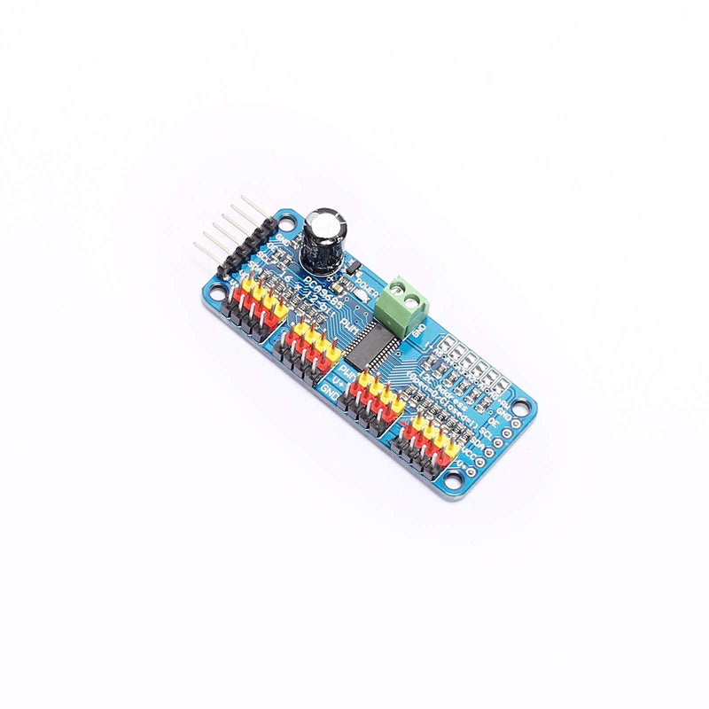  [AUSTRALIA] - DEVMO PCA9685 16 Channel 12-bit PWM Servo Motor Driver I2C IIC Interface Shield Module Compatible with Servo Ar-duino Raspberry Pi