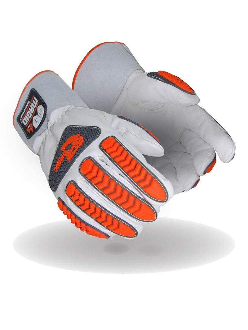  [AUSTRALIA] - MAGID TRX848L Inferno Series | Flame/Heat Resistant Impact Welder's Gloves, Size 9/L, (1 Pair) 9/Large 1 Pair