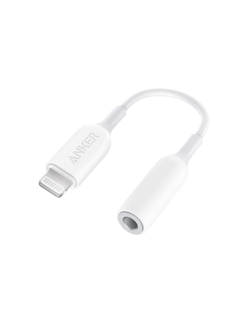 Anker 3.5mm Audio Adapter with Lightning Connector, MFi Certified Lightning to Female 3.5mm Dongle, Supports Volume Control and Mic for Headphones, Earphones, Earbuds, and More. - LeoForward Australia