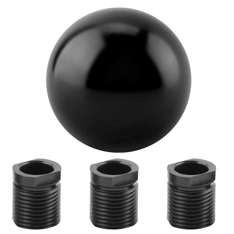  [AUSTRALIA] - Shift Knob Car Universal Manual Knob Gear Shift Head Round Ball Shape (Black) Black