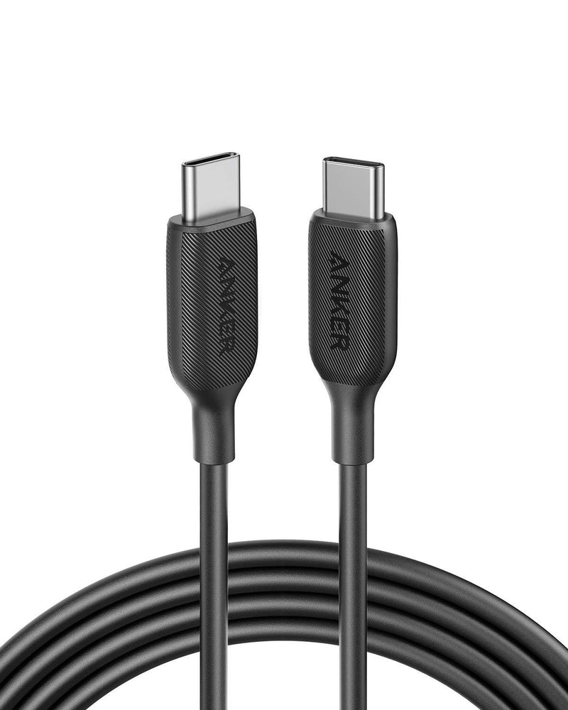 USB C to USB C Cable, Anker Powerline III USB-C to USB-C Fast Charging Cord (6 ft), 60W Power Delivery PD Charging for Apple MacBook, iPad Pro 2020, Samsung Galaxy S10 Plus S9 S8 Plus, Pixel, and More 6ft Black - LeoForward Australia