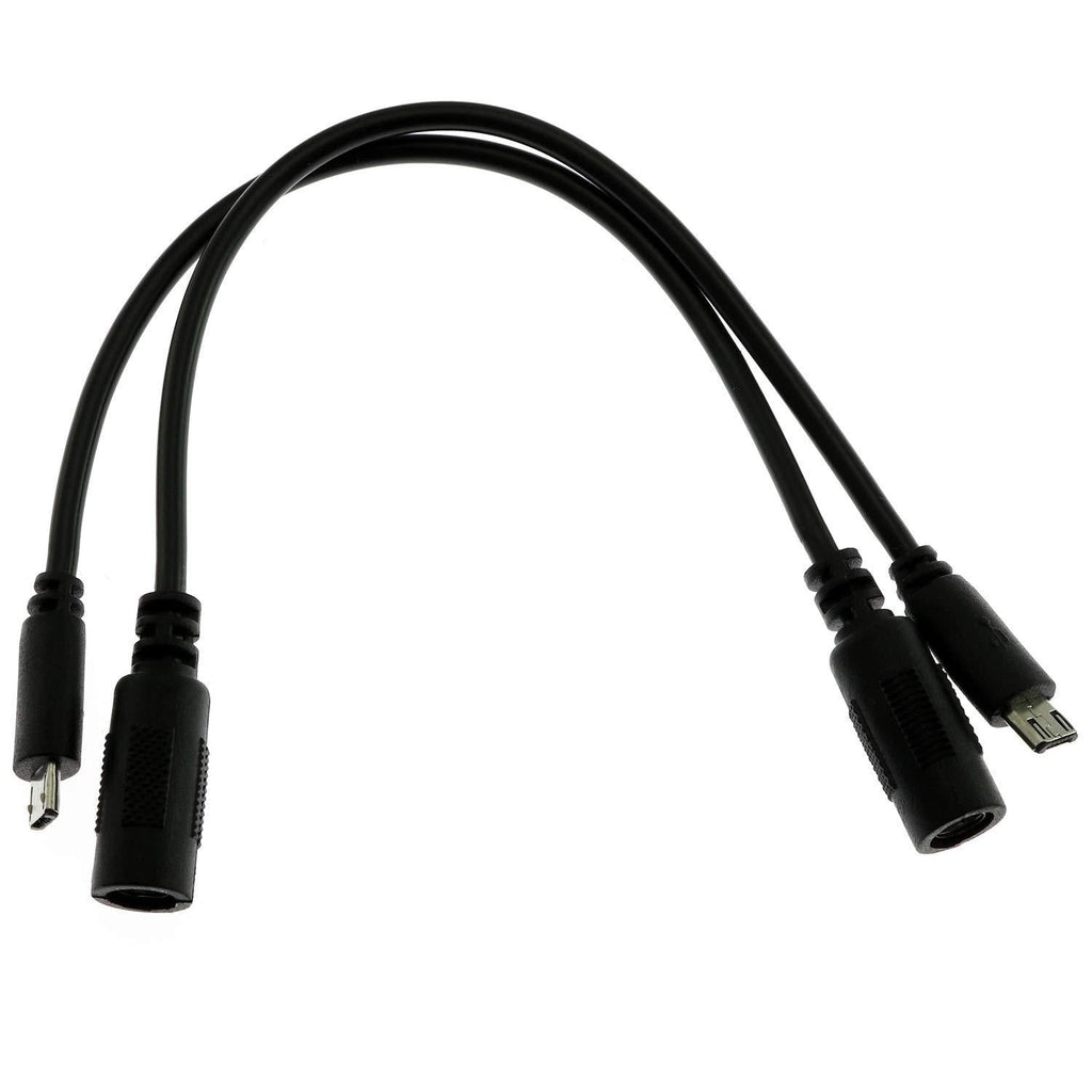 E-outstanding 2PCS DC Barrel Jack to Micro-USB B Male Connector Adapter 5V Power Cable 5.5mmx2.1mm - LeoForward Australia