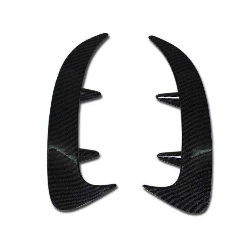  [AUSTRALIA] - RQING for Mercedes-Benz New A-Class A220 A 220 2019 2020 Rear Side Fender Vent Air Outlet Bezel Cover Trims (Carbon Fiber Pattern) Carbon Fiber Pattern