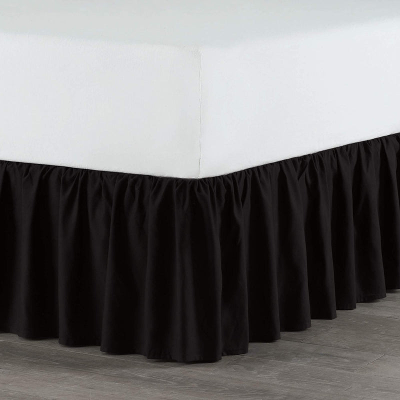  [AUSTRALIA] - Martex Ruffle Bed Skirt, Full, Black