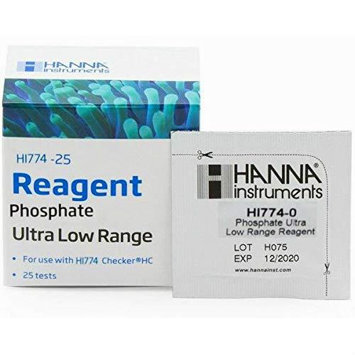 Hanna Instruments HI774-25 Phosphate Ultra Low Range Checker HC Reagents (25 Tests) by wwG Store white - LeoForward Australia