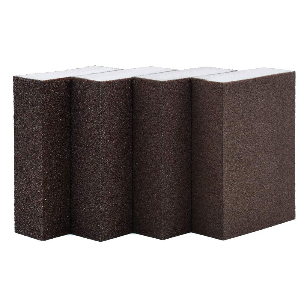  [AUSTRALIA] - BEADNOVA Sanding Sponge Sand Block Coarse/Medium/Fine/Superfine Assorted Dry Wet Sanding Blocks for Wood Wall Home (Pack of 4, 4 Grit) 4Grit,4pcs