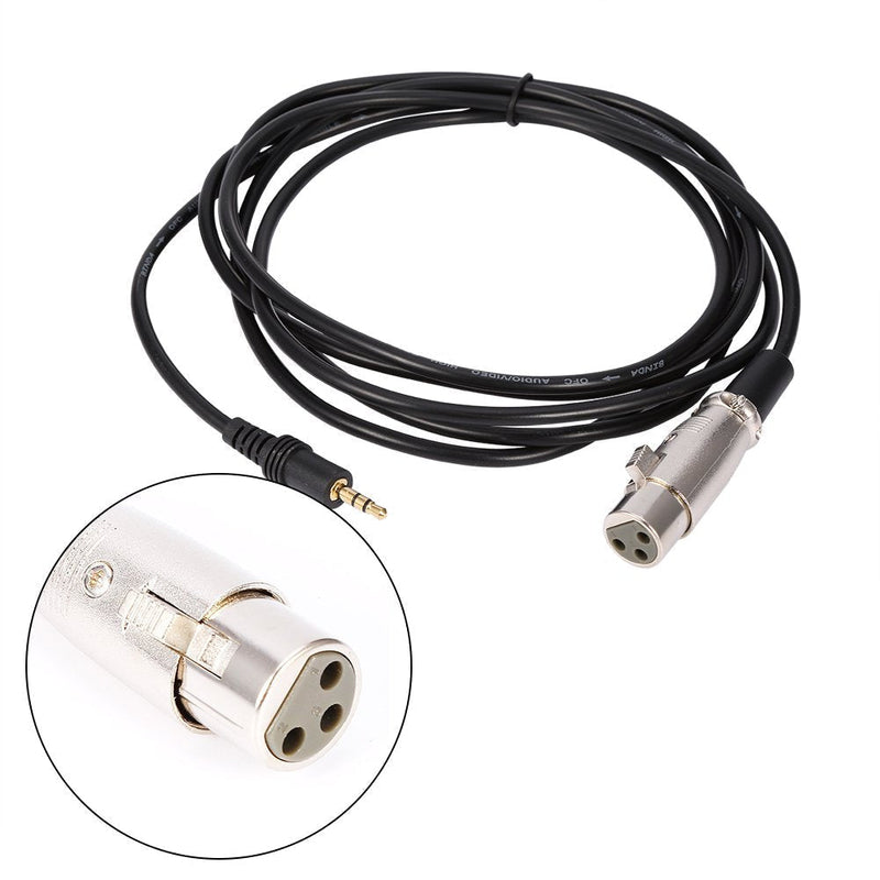  [AUSTRALIA] - 10FT/3M 3 Pin XLR Connector Female to 1/8" 3.5mm Male Stereo Jack Microphone Audio Cord Cable Stereo Mini Jack AUX Cord Audio Cable