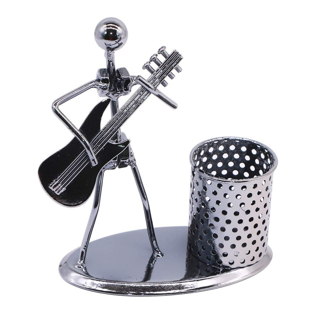 Guitar Pen Holder Creative Desk Accessories Multipurpose Stand Metal Pencil Holder Organizer For Gifts, Kids, Students, and Office Stationary - LeoForward Australia