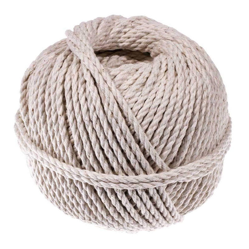  [AUSTRALIA] - Golberg 3mm Premium Cotton Mason Twine – Extra Strong Fibers – Use for Camping, Macramé, Gardening, Cooking, and More – Made in The USA – (200 Feet) 200 Feet