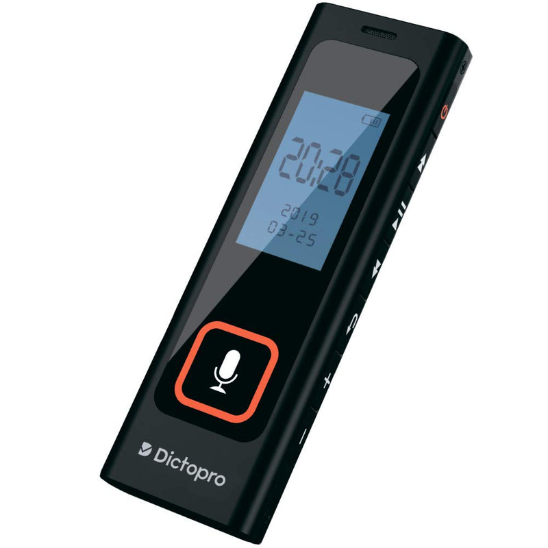  [AUSTRALIA] - Digital Voice Activated Recorder w/Password Protection - HQ Recording from 60ft, Record Lectures & Meetings, Sensitive Microphone, Automatic Noise Reduction, 582H Playback, Small & Portable, USB, 8G