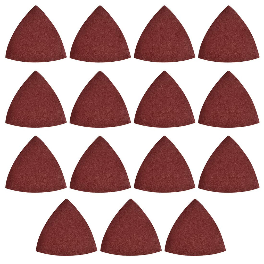  [AUSTRALIA] - uxcell Detail Sander Sandpaper, Triangular Sanding Paper, Hook and Loop Sanding Pads, Triangle Oscillating Multi Tool, 180 Grits 15pcs