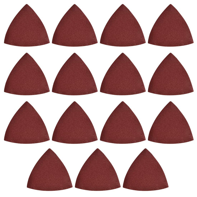  [AUSTRALIA] - uxcell Detail Sander Sandpaper, Triangular Sanding Paper, Hook and Loop Sanding Pads, Triangle Oscillating Multi Tool, 180 Grits 15pcs