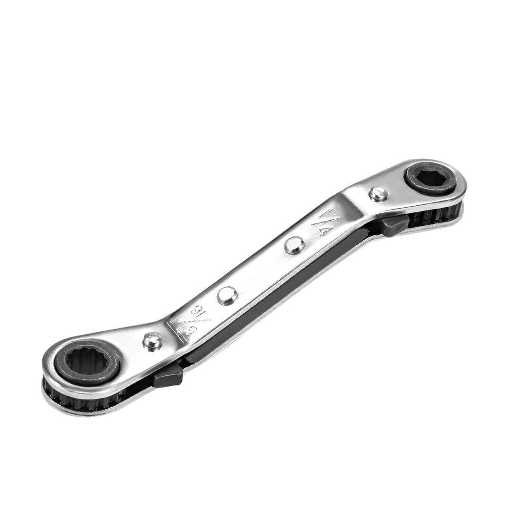  [AUSTRALIA] - uxcell Reversible Ratcheting Wrench, 1/4-inch x 5/16-inch Double Box End, Cr-V