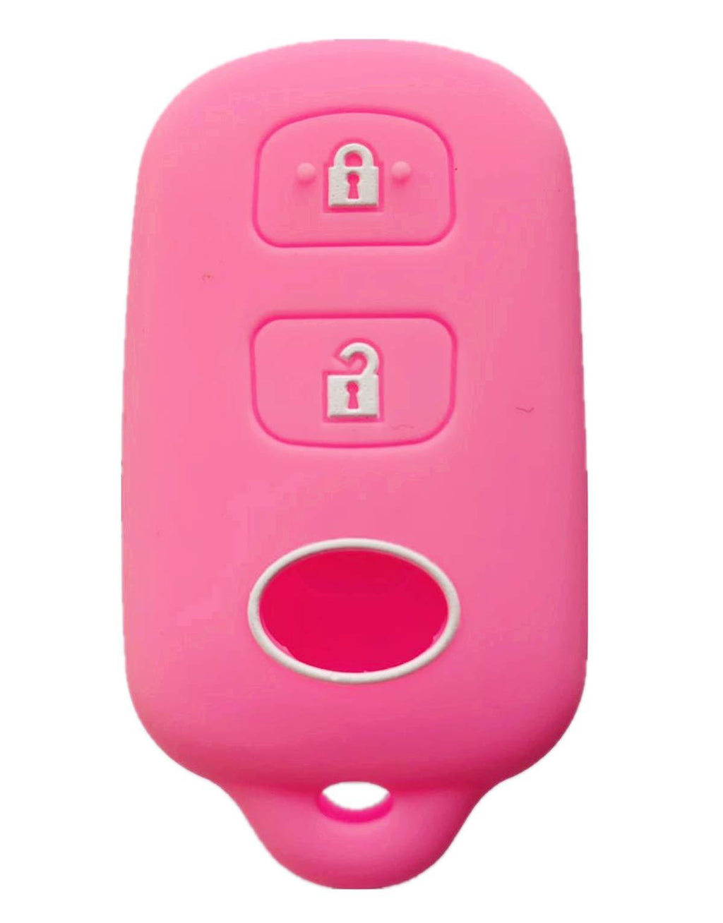  [AUSTRALIA] - Rpkey Silicone Keyless Entry Remote Control Key Fob Cover Case protector For Scion xA xB Toyota Celica Echo FJ Cruiser Highlander Prius RAV4 Tacoma Tundra Yaris HYQ12BBX HYQ12BAN 89742-42120(Pink)