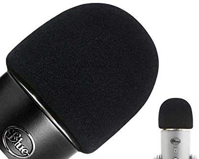  [AUSTRALIA] - Windscreen Pop Filter Foam Cover for Blue Yeti USB Microphone Mic, Made of Premium Quality Material Blocks Unwanted Wind or Breathing Noise (Microphone not Included)