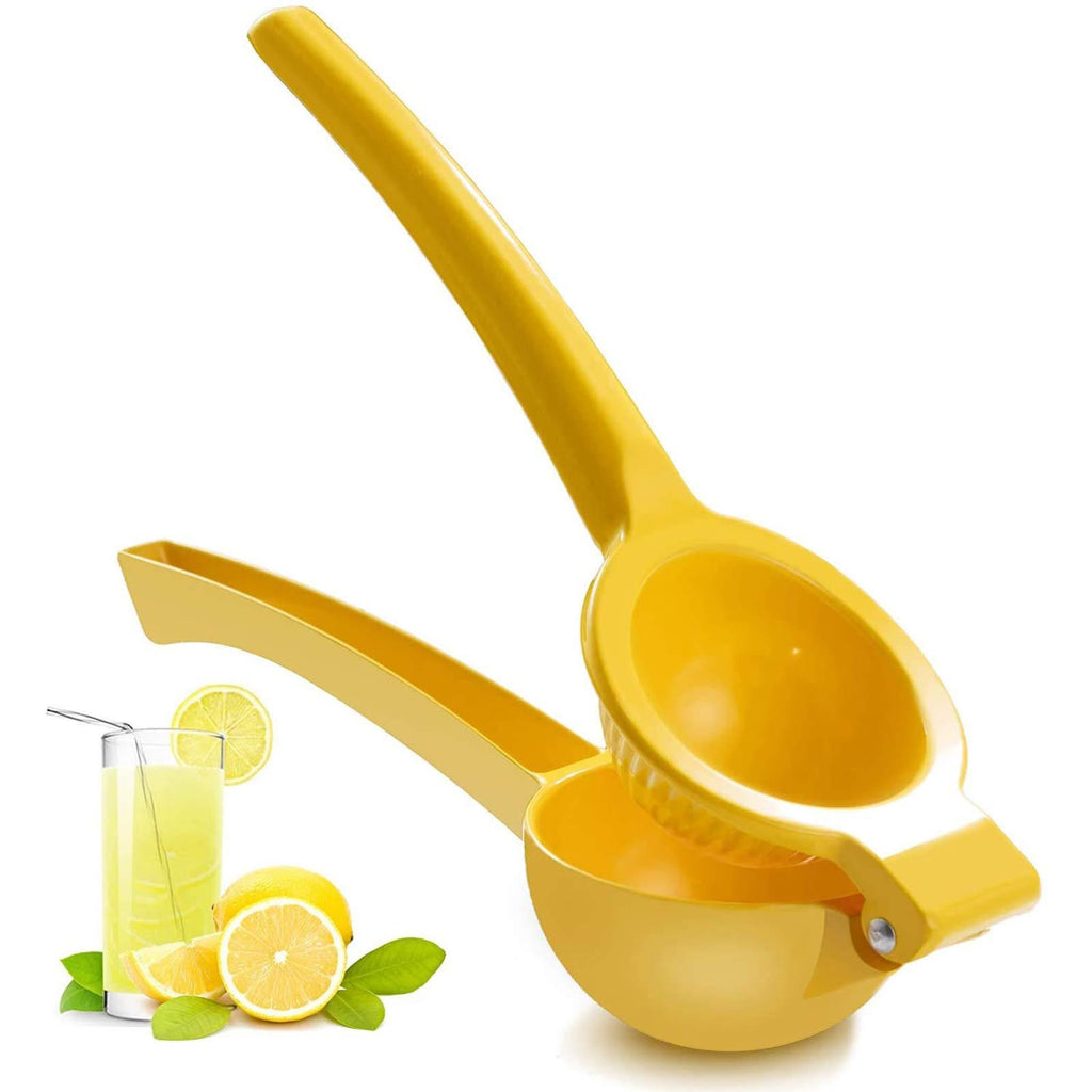  [AUSTRALIA] - Manual Juicer Citrus Lemon Squeezer,Fruit Juicer Lime Press Metal,Professional Hand Juicer Kitchen Tool(yellow） yellow