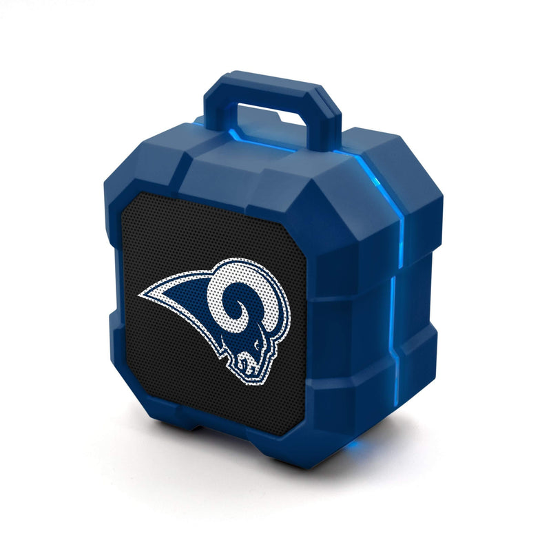NFL St. Louis Rams Shockbox LED Wireless Bluetooth Speaker, Team Color - LeoForward Australia