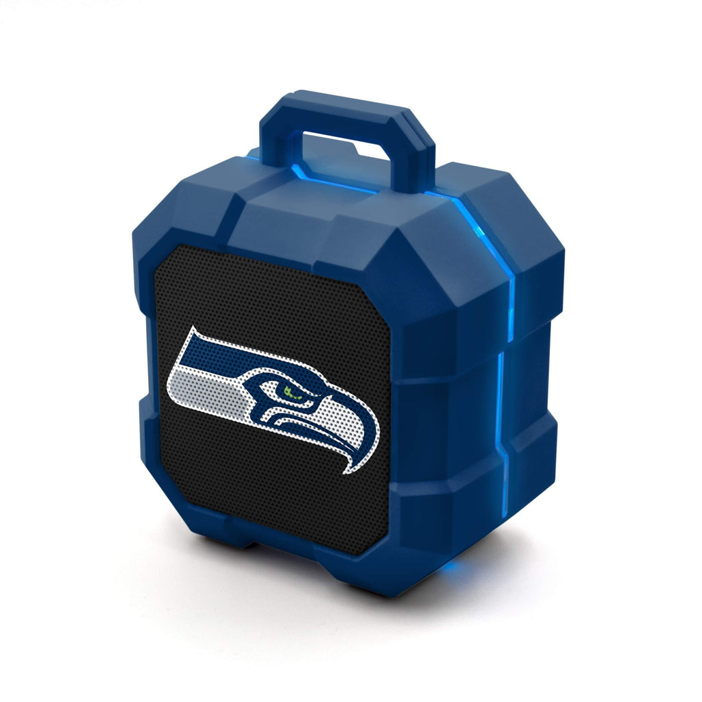 NFL Seattle Seahawks Shockbox LED Wireless Bluetooth Speaker, Team Color - LeoForward Australia