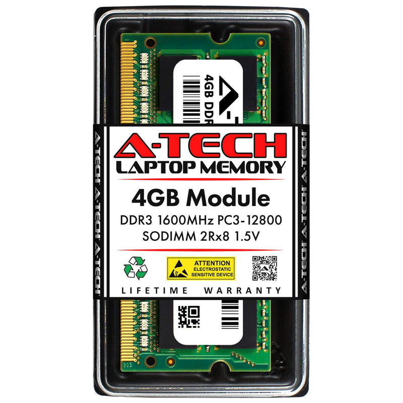  [AUSTRALIA] - A-Tech 4GB RAM Replacement for Samsung M471B5273DH0-CK0 | DDR3 1600MHz PC3-12800 2Rx8 1.5V SODIMM 204-Pin Memory Module