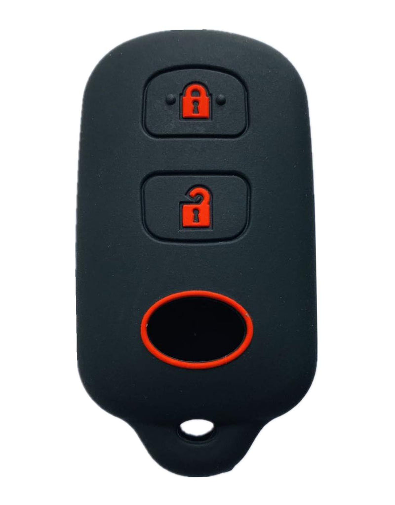  [AUSTRALIA] - Rpkey Silicone Keyless Entry Remote Control Key Fob Cover Case protector For Scion xA xB Toyota Celica Echo FJ Cruiser Highlander Prius RAV4 Tacoma Tundra Yaris HYQ12BBX HYQ12BAN 89742-42120 13663
