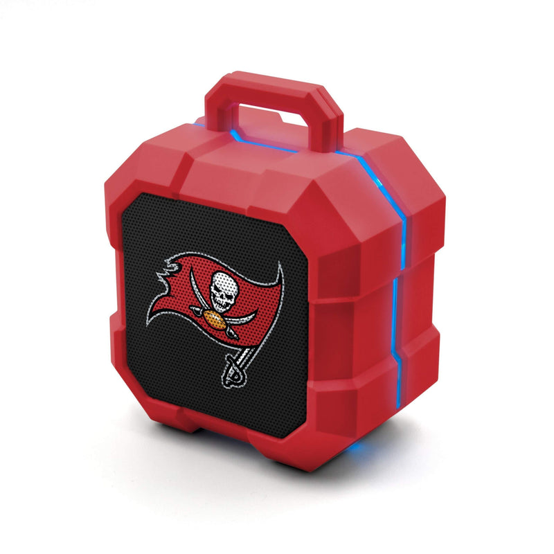 NFL Tampa Bay Buccaneers Shockbox LED Wireless Bluetooth Speaker, Team Color - LeoForward Australia