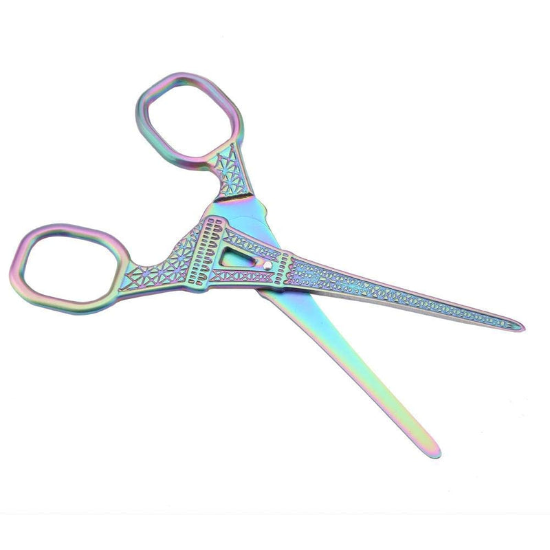  [AUSTRALIA] - Embroidery Scissors Stainless SteelStitch Scissors Eiffel Tower Shape Sewing Shears DIY Art Work Embroidery Tool Scissor for Needlework Embroidery Sewing Craft Art Work(Multicolour)