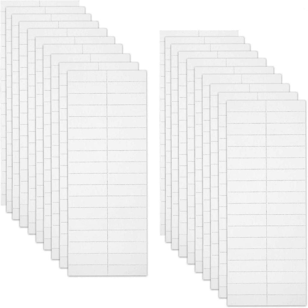  [AUSTRALIA] - 720 Pieces Blank Tab and Inserts Hanging File Inserts Paper Tab Inserts (5.2 x 1.5 cm/ 2 x 0.6 Inch)