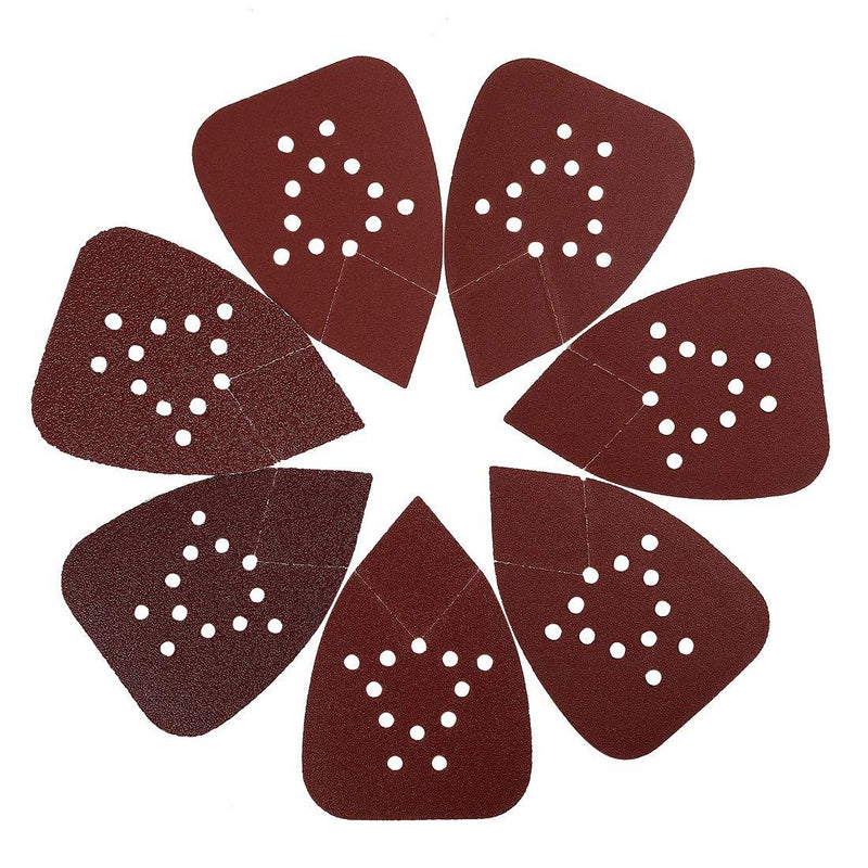  [AUSTRALIA] - uxcell 110pcs 140x95mm Sanding Discs Sander Pads Assorted 40 60 80 120 150 180 240 320 400 800 1000 Grit 12 Hole Sandpaper