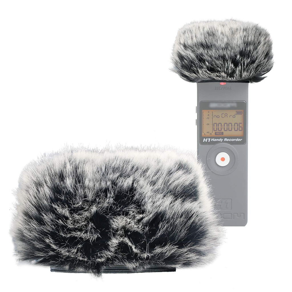  [AUSTRALIA] - YOUSHARES Zoom H1 Recorder Short Furry Outdoor Windscreen Muff, Pop Filter/Wind Cover Shield Fits Zoom H1 Handy Portable Recorder