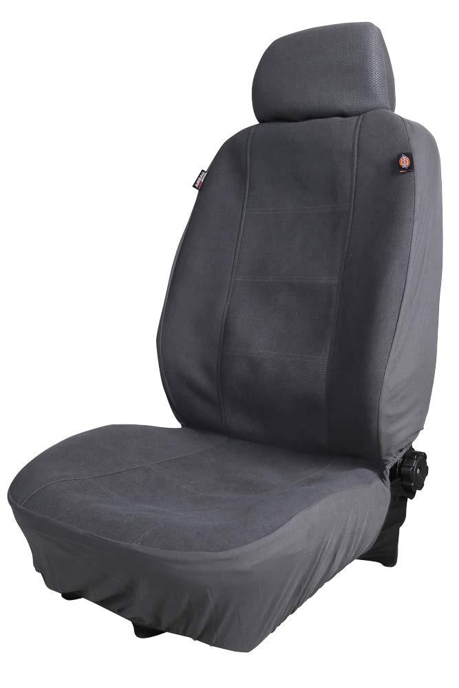  [AUSTRALIA] - Dickies 40319 Gray, 2-Piece Seat Cover with Matching Headrest Covers Blair Grey, 2-Piece