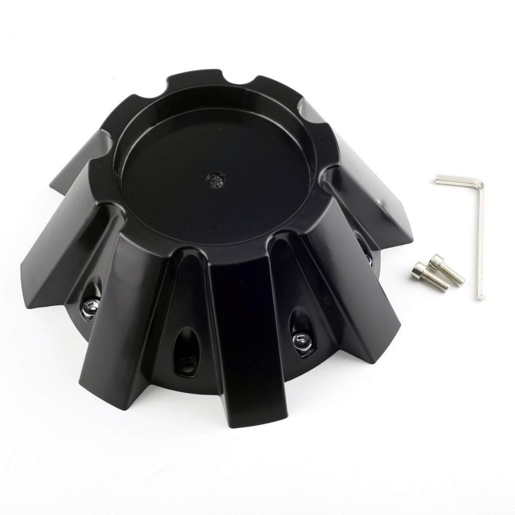 [AUSTRALIA] - 1PC 214mm(8.43in) Wheel Center Caps Cover for#CBRD1-1P RDR01 Wheel Black Caps With 2 Screws