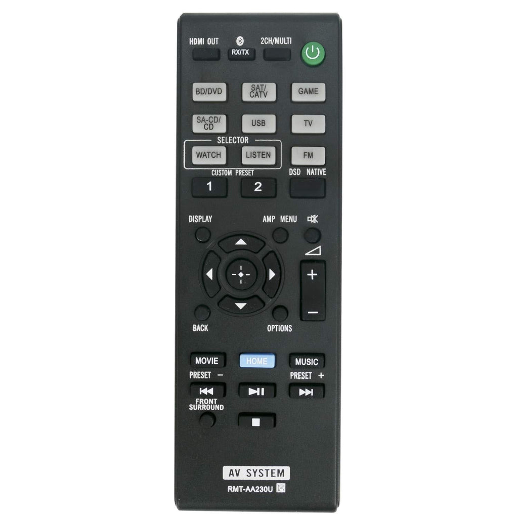New RMT-AA230U RMTAA230U Replacement Remote Control Compatible with Sony Multi Channel AV Receiver STR-DN1070 STRDN1070 - LeoForward Australia