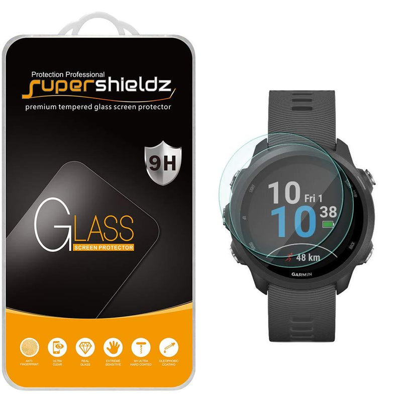  [AUSTRALIA] - (2 Pack) Supershieldz Designed for Garmin Forerunner 245 and Forerunner 245 Music Tempered Glass Screen Protector, Anti Scratch, Bubble Free