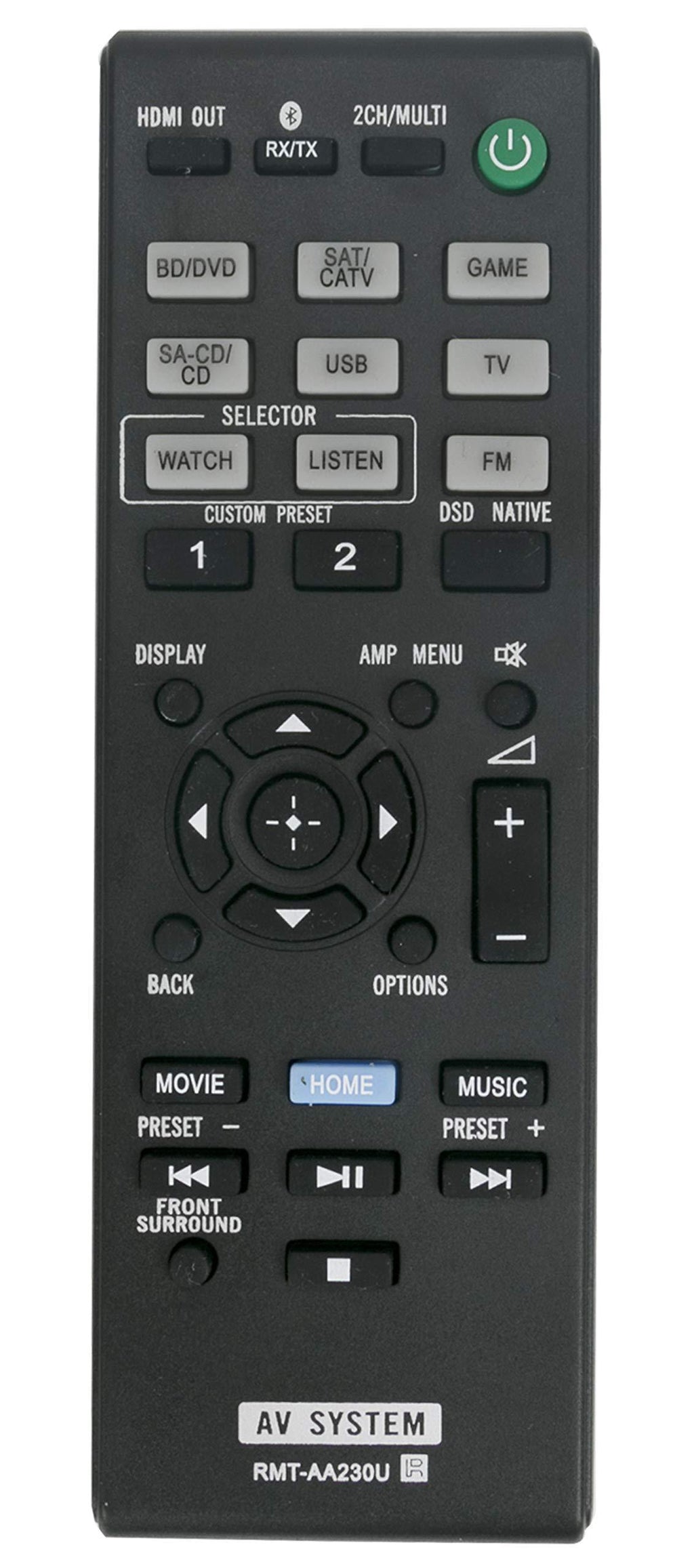 RMT-AA230U Replaced Remote fit for Sony Multi Channel AV Receiver STR-DN1070 - LeoForward Australia