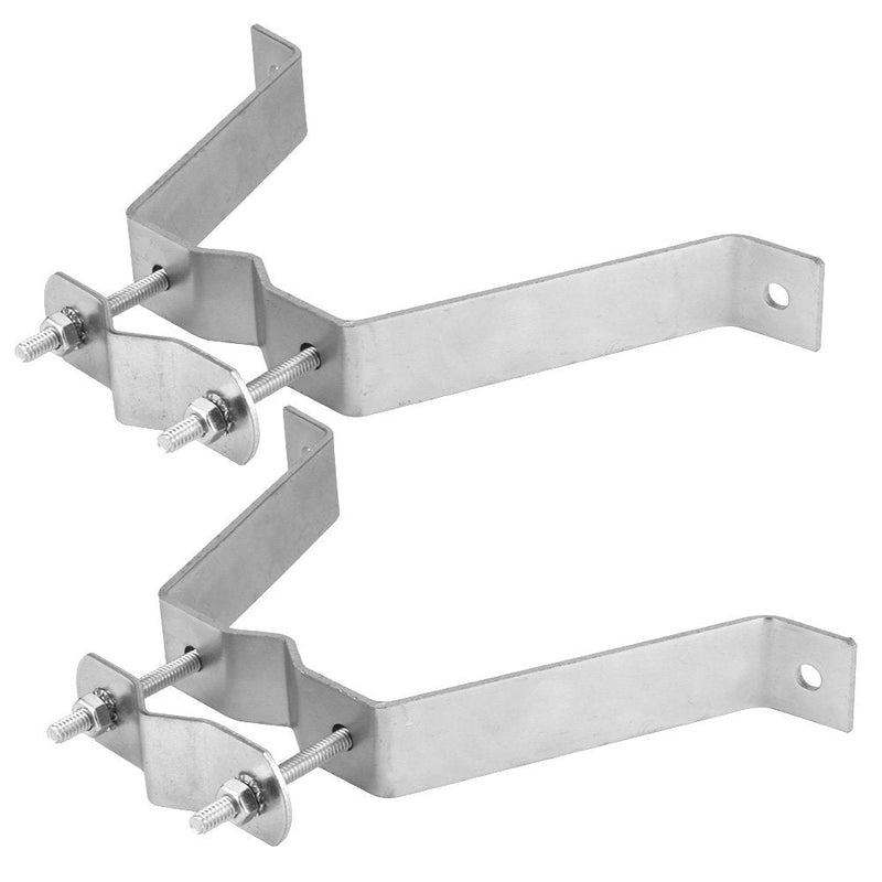  [AUSTRALIA] - Skywalker 4” Heavy-Duty Wall Mount Pair for TV Antenna Mast with (2) Brackets & Lag Bolts