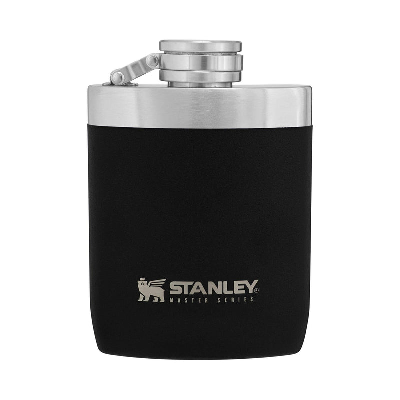  [AUSTRALIA] - Stanley Master Hip Flask 8oz with Integrated Steel Cap, Wide Mouth 1.0mm Stainless Steel Hip Flask for Easy Filling & Pouring, Insulated Flask with Never-Lose Leak Proof Cap for Camping or Daily Use